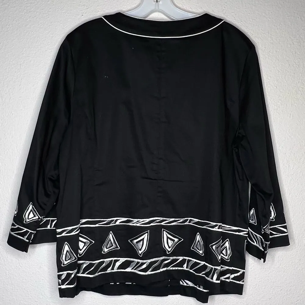 Erin London‎ Jacket Black Size L - Image 4