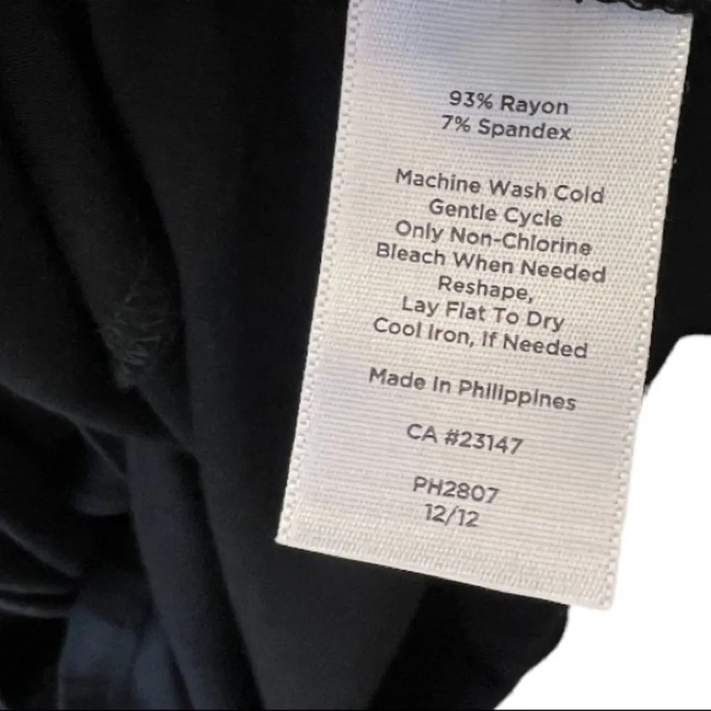 Talbots Black‎ Dress With Belt - Image 6