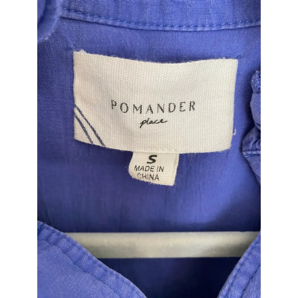 Pomander Place Blue Maxi Dress Cottagecore Ruffle Tiered Old Money Quiet Luxury - Image 7