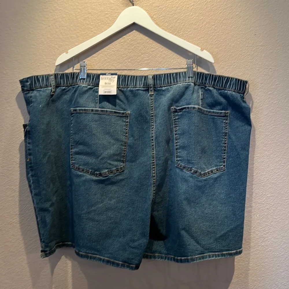 New Terra & Sky Women’s Elastic Back Denim Jean Shorts Size 4X NWT - Image 7