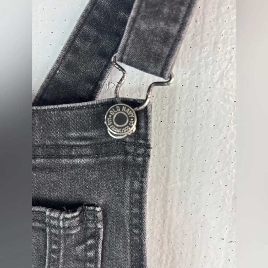 Old Navy 6 Women Jeans Denim Overalls Black - Image 6