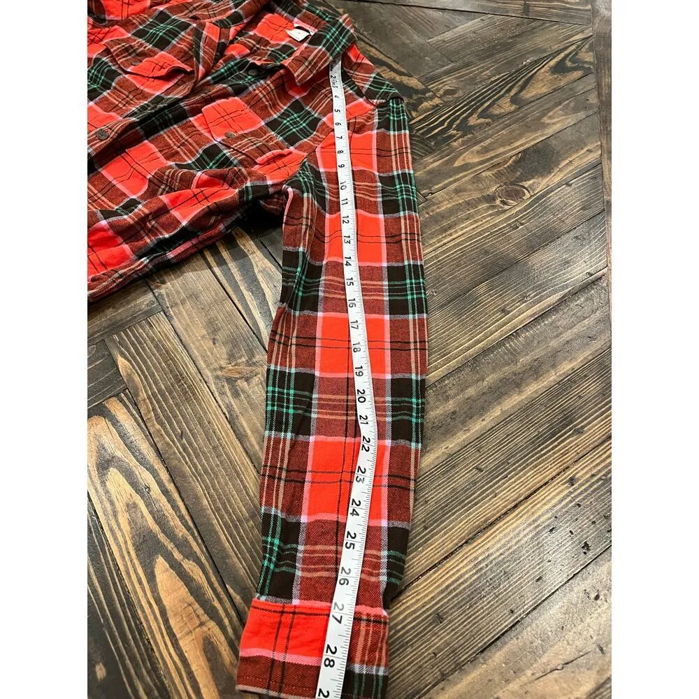 Duluth Flannel Shirt Women Small Lumberjack Cowgirl Hiking Camping Buttons Trip Red - Image 6