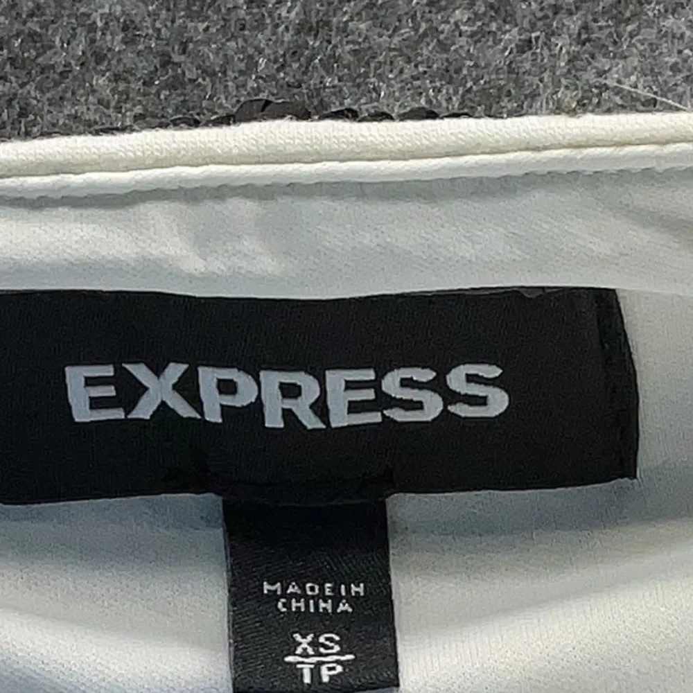 Express Black Gold White Sequin Tribal Southwestern Mini Pencil Skirt Size XS - Image 5