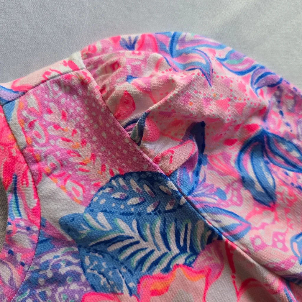 Lilly‎ Pulitzer Jansen Long Sleeve Sweatshirt Pink Isle Snappy Turtle Size S - Image 8