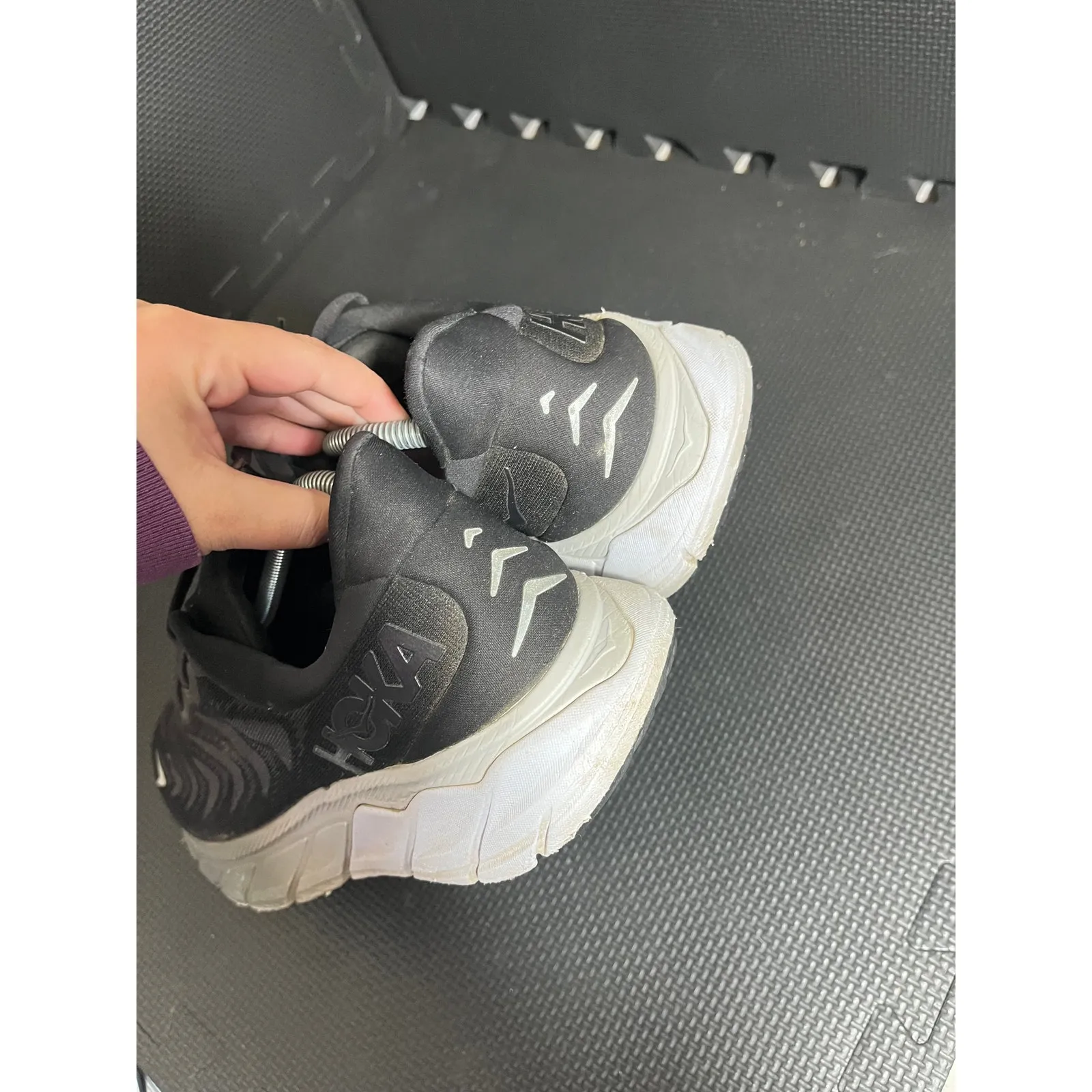 Hoka One One Arahi 6 Running Shoes Womens 12 Black‎ Athletic Comfort Walking Black - Image 7