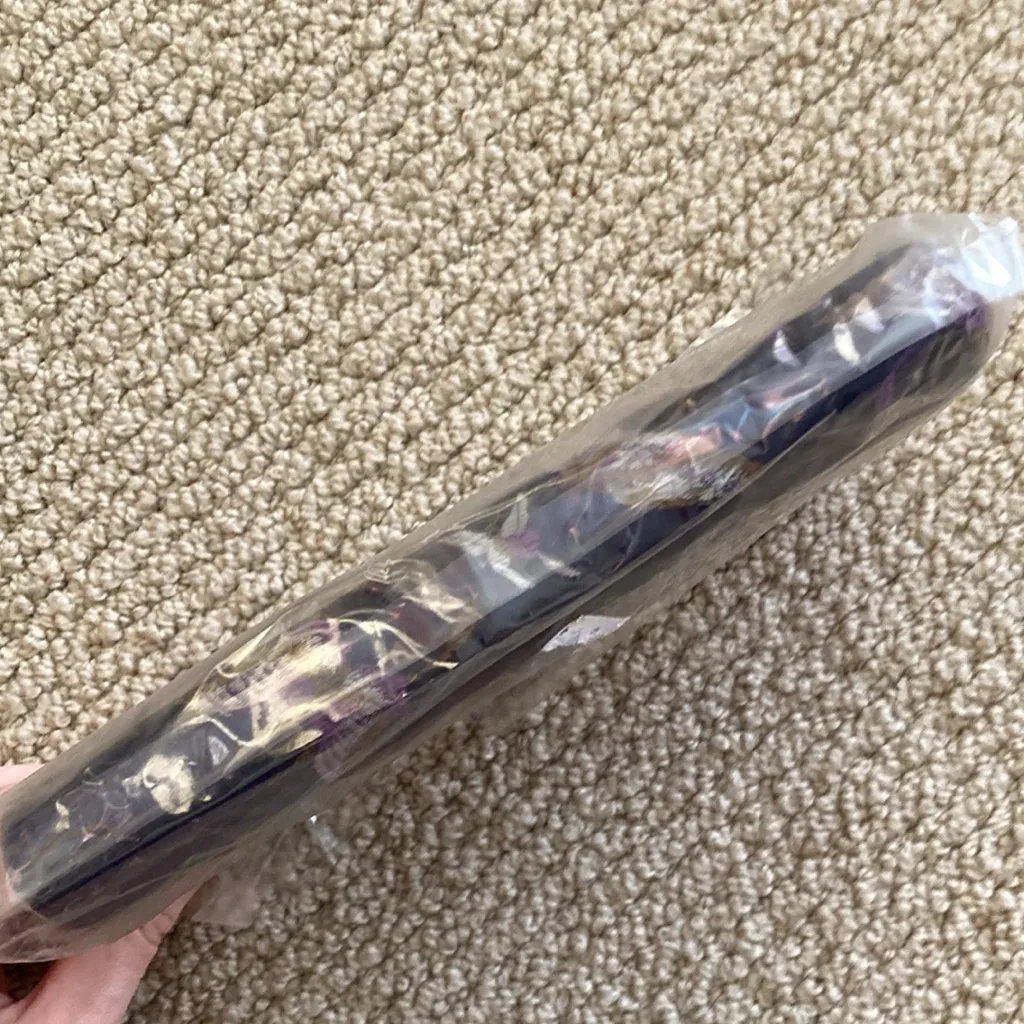 NEW Vintage Kiss Lock Dark Blue Accordion Style Hard Case Snap Close Wallet 2005 - Image 8