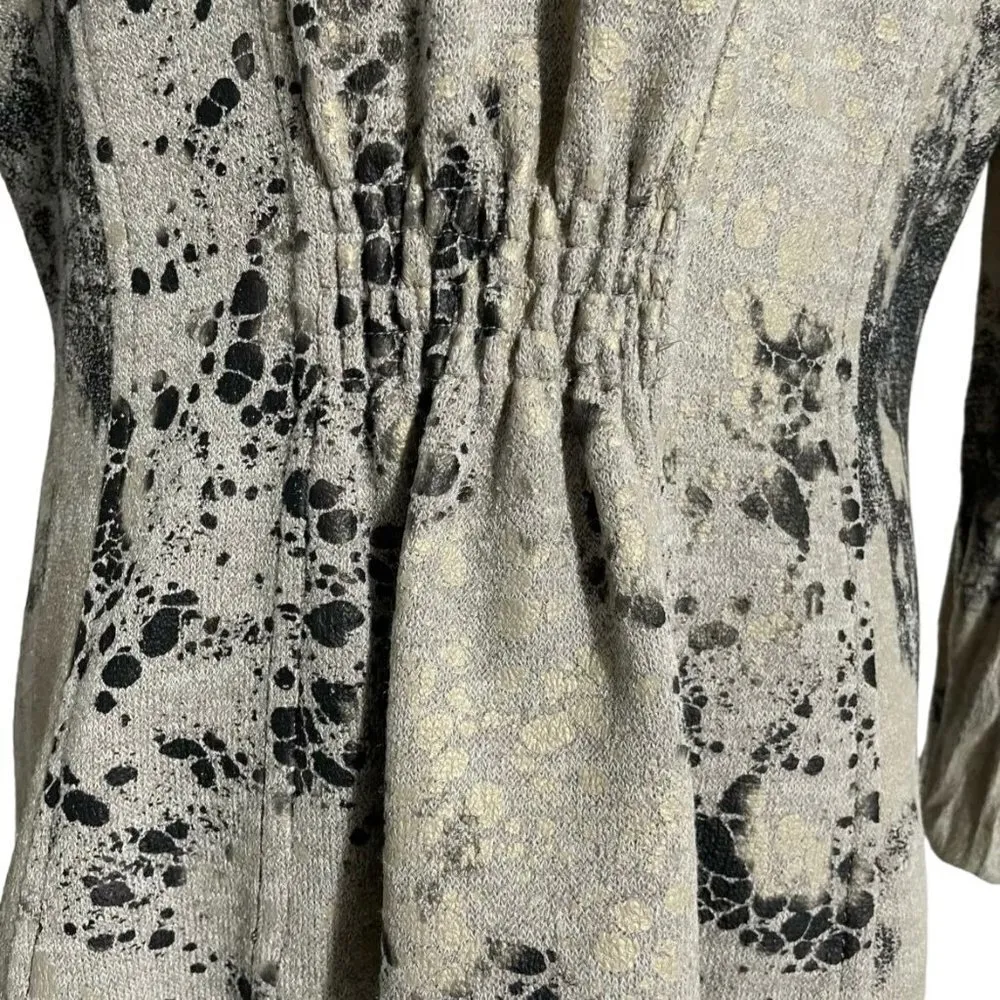 Alberto Makali Medium Sweater Cardigan Blazer Abstract Boho Lagenlook - Image 3