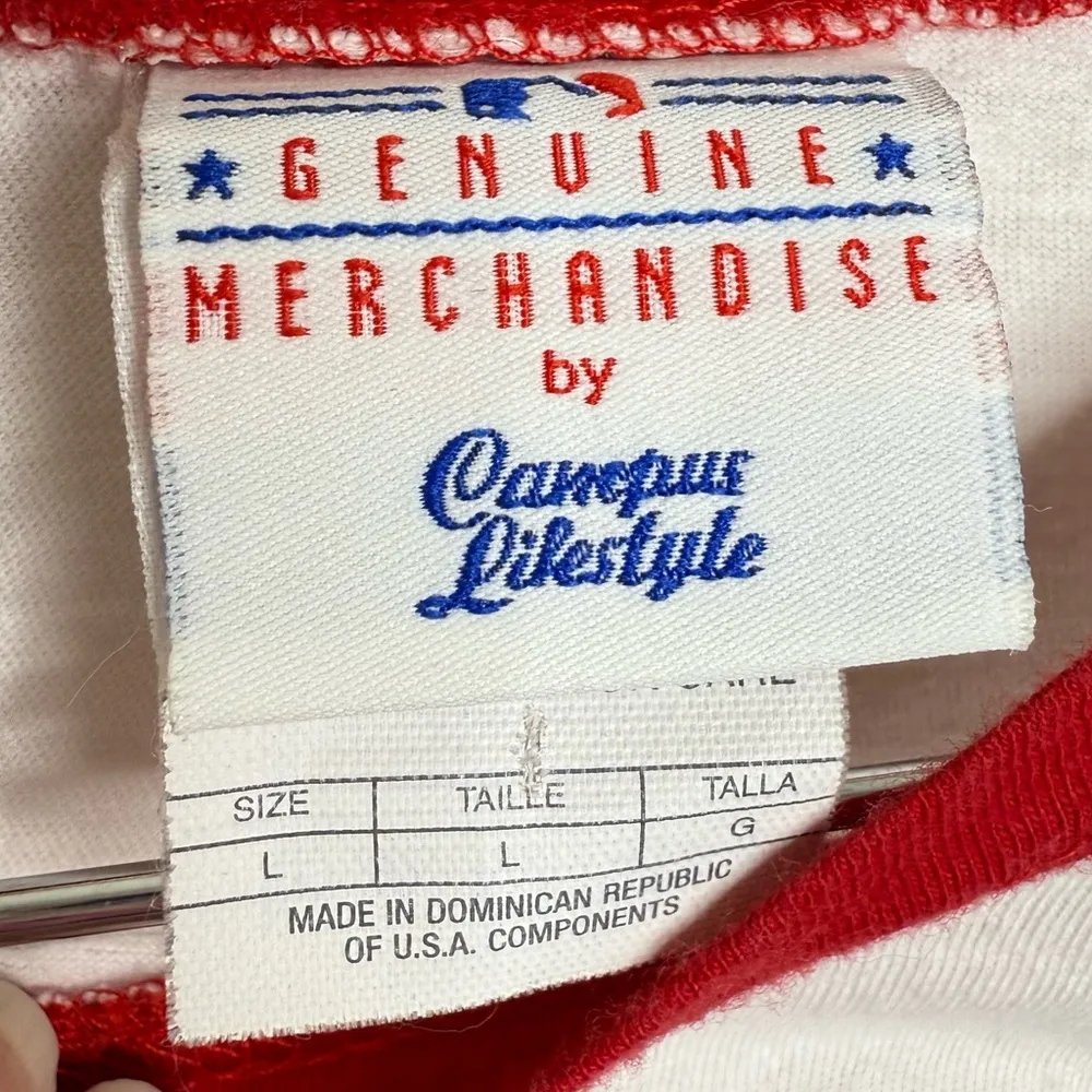 Campus Lifestyle Philadelphia Phillies Raglan Baseball Shirt Size Large Juniors - Image 4