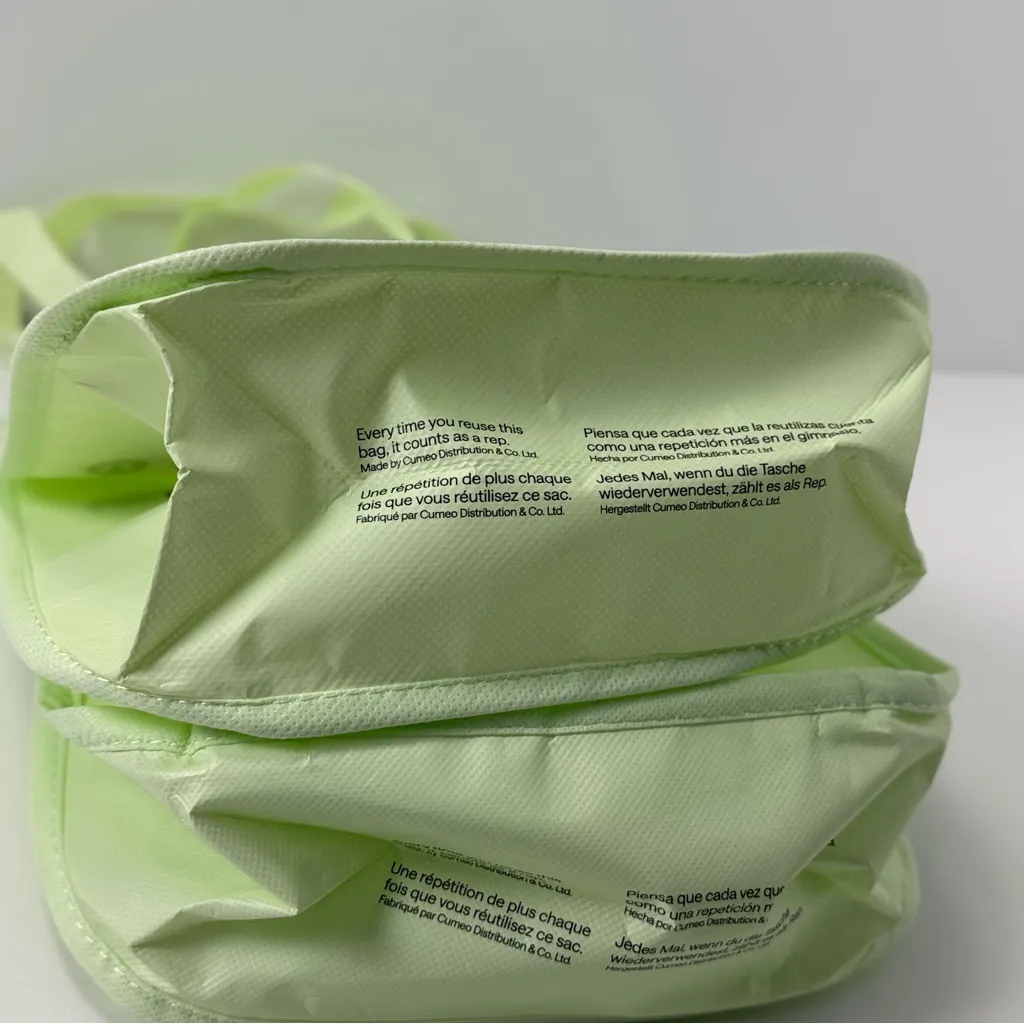 NEW 2025 Fall Winter Lululemon Athletica Neon Green Tote | Listing is for One - Image 5