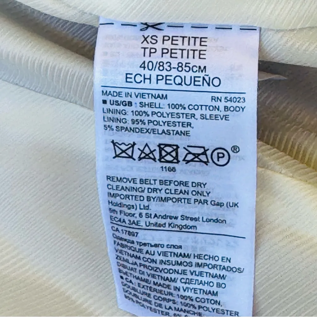 Banana Republic Water-Resistant Tie-Sleeve Trench Coat Jacket Camel Tan Belted - Image 12