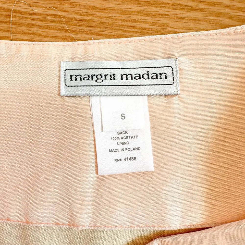 Margrit Madan Vintage Polish Full Length Dress with Beaded Purse and Neck Sash Pink - Image 3