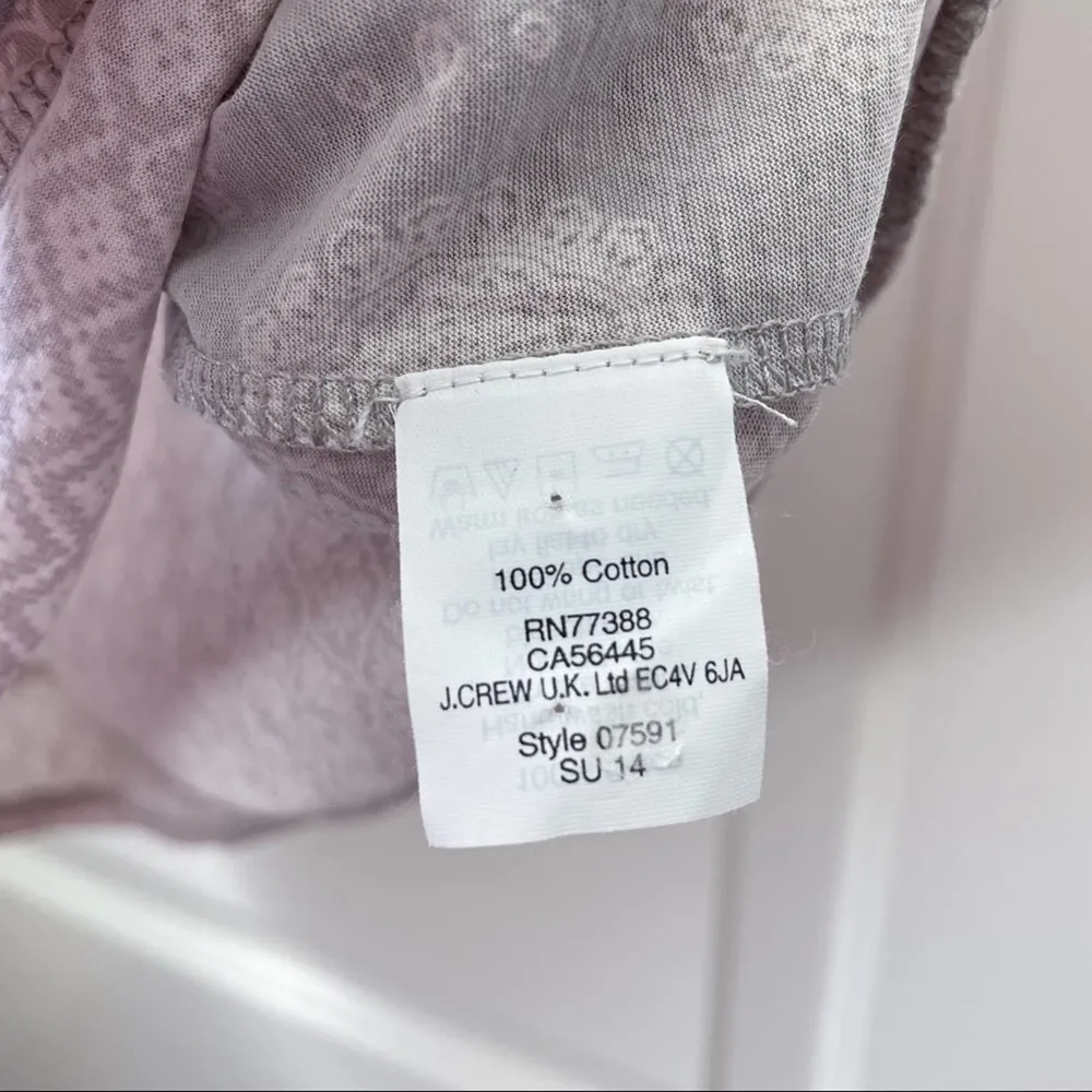 J. Crew Floral Boho T Shirt Short Sleeve XS - Image 4