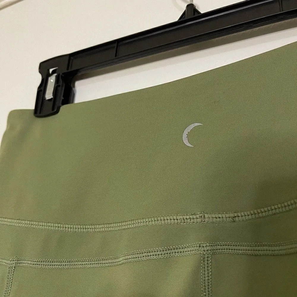 ZYIA ACTIVE high waist light and tight cropped green leggings side pocket large - Image 4