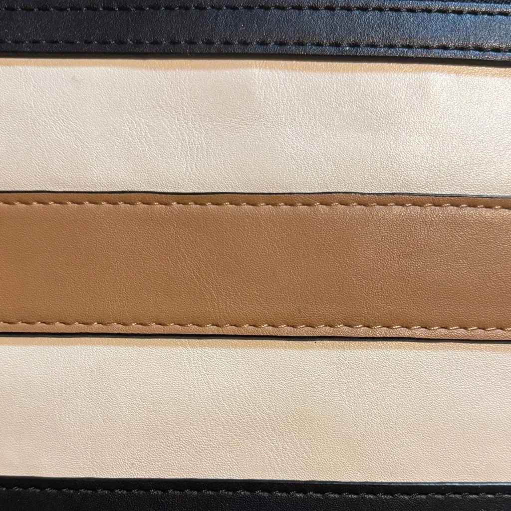 Nine West Black, Cream, and Tan Clutch - Image 4