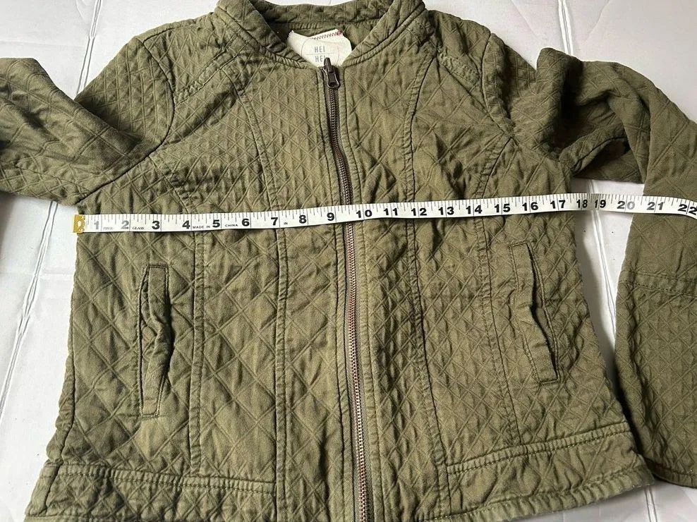 Anthropologie Hei Hei Green Quilted Riding Jacket Small - Image 10