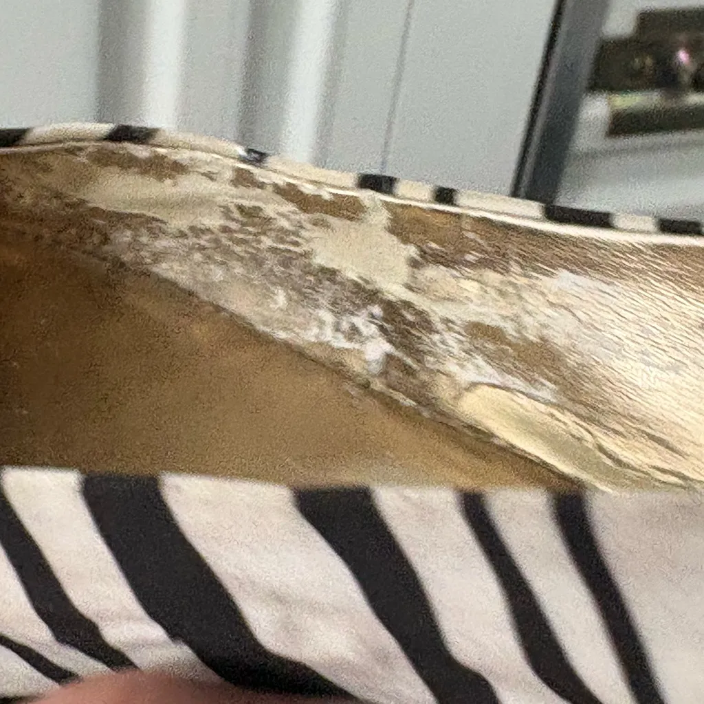 Mossimo Supply Co. Zebra Print Flats With Ruffle Trim Black Size 8.5 - Image 11