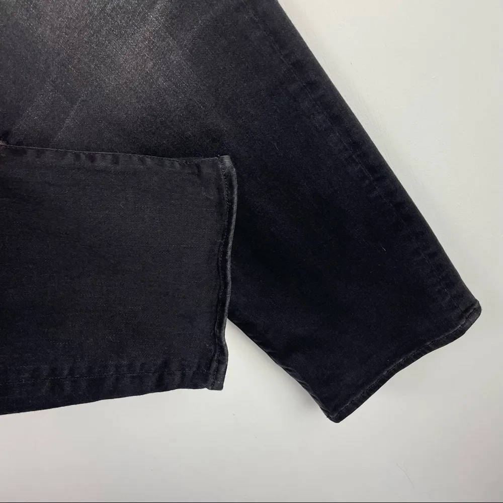 Flying Monkey Sz 28 Black Denim Straight Leg Jeans Cotton Lyocell Distressed - Image 6