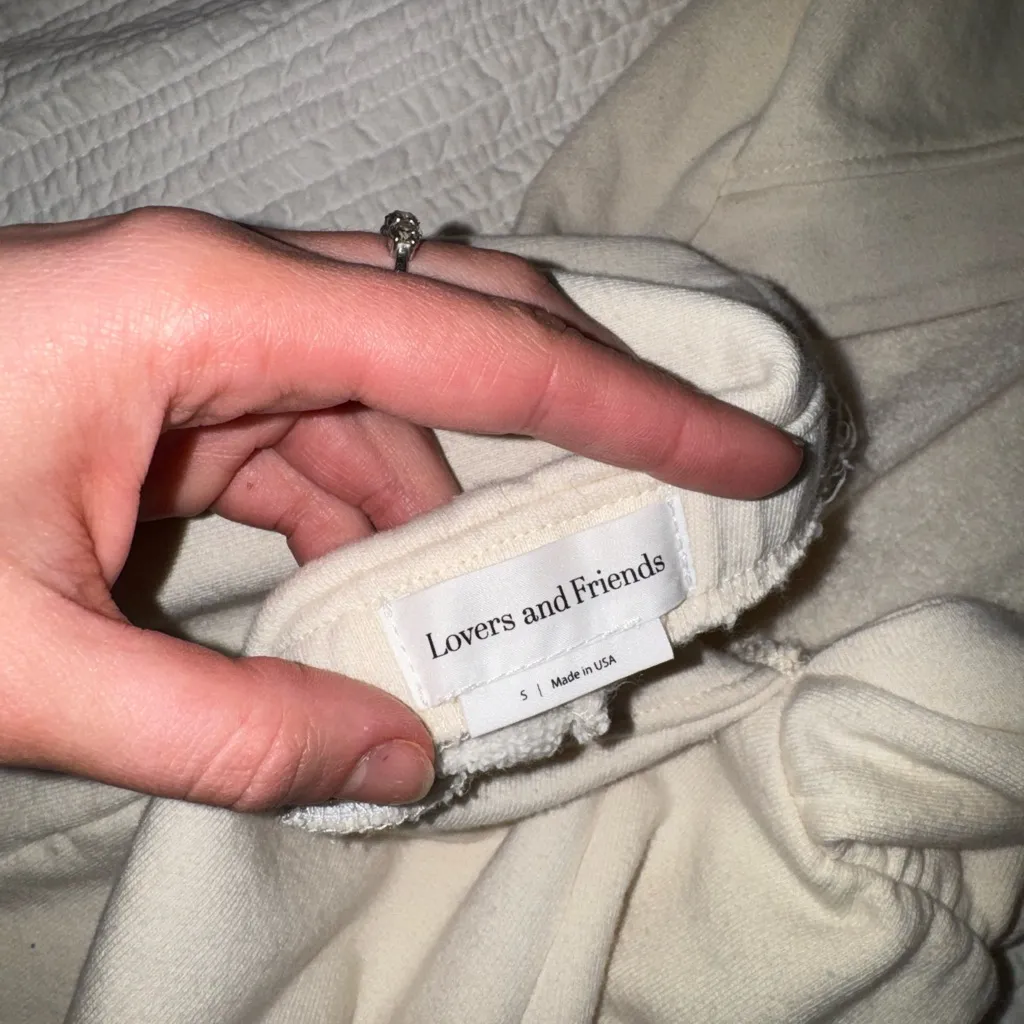 Lovers and Friends Cream Sweatshirt Dress - Image 5