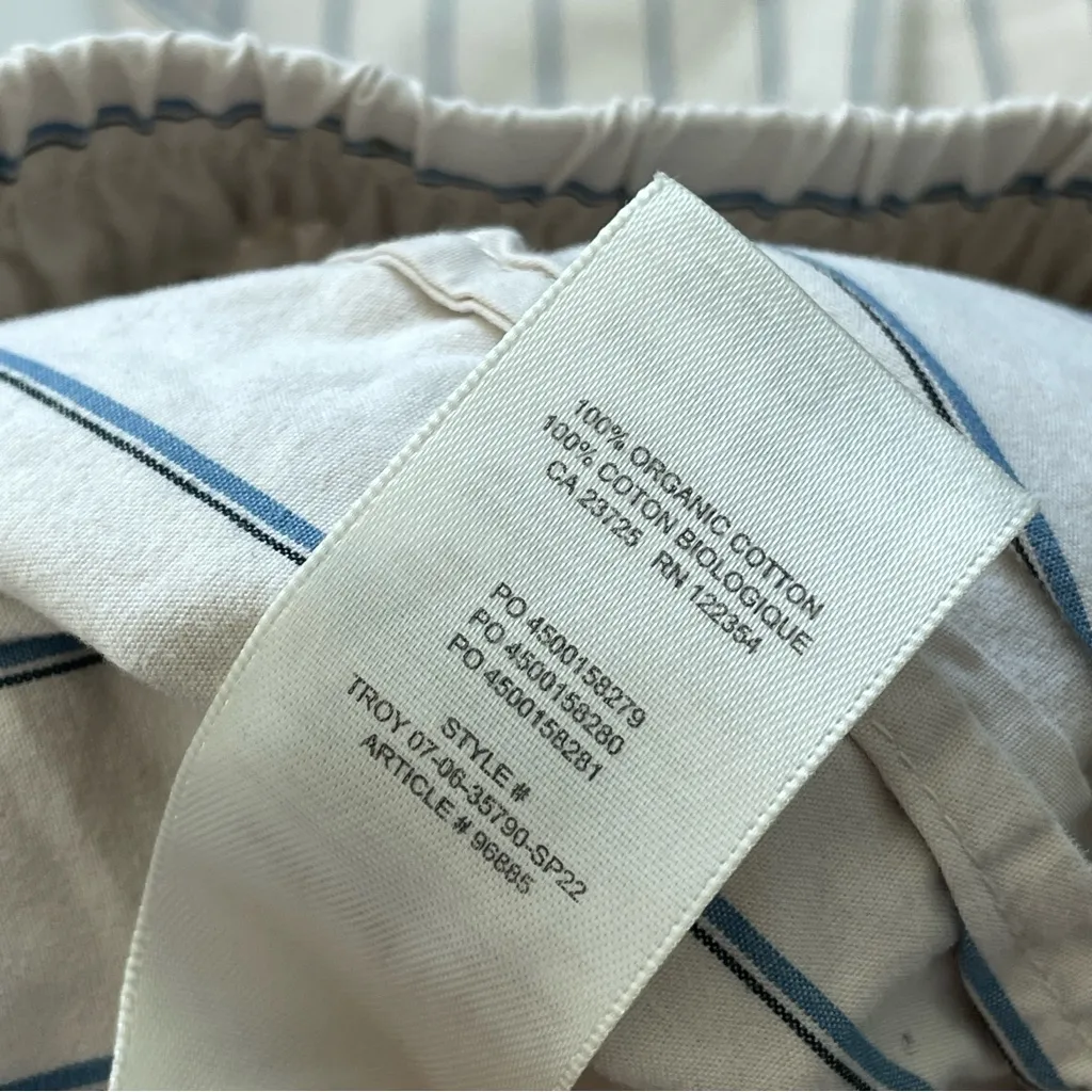 Wilfred Striped Pants organic cotton straight leg womens Cream (large) nautical - Image 2