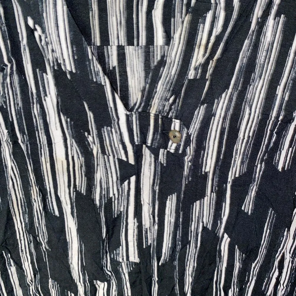 Woman Within Black & White Scrunched Long Sleeve Top Women's Size 1X 22/24 - Image 2