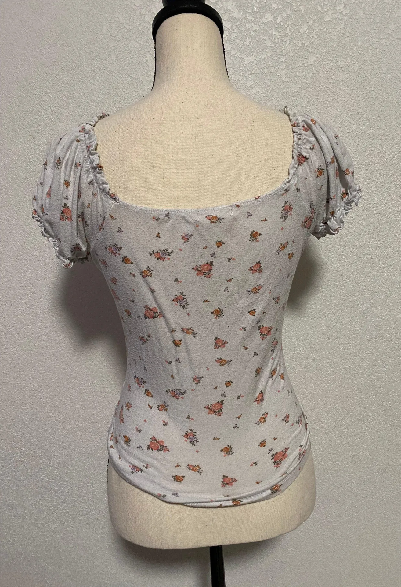Ultra Flirt Floral  Double Tie Top Women Size Medium - Image 2