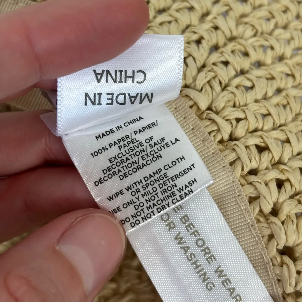 Loft NWT  Straw Bucket Hat - Size M/L - Image 8