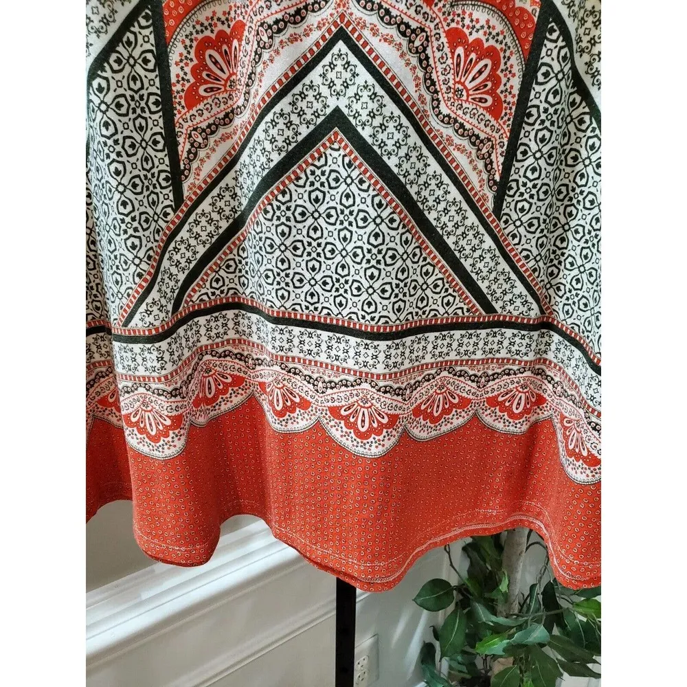 Cato Women's Multicolor Polyester A-Line Comfort Waist Casual Skirt Size Large - Image 4