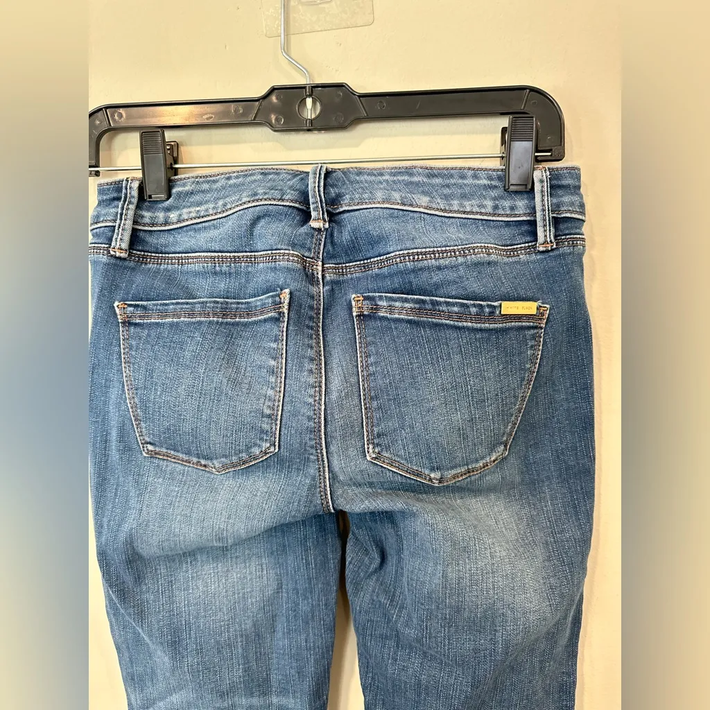 WHBM The Sculpt High Rise Skinny Ankle Jeans with Lace Size 00 2094 - Image 4