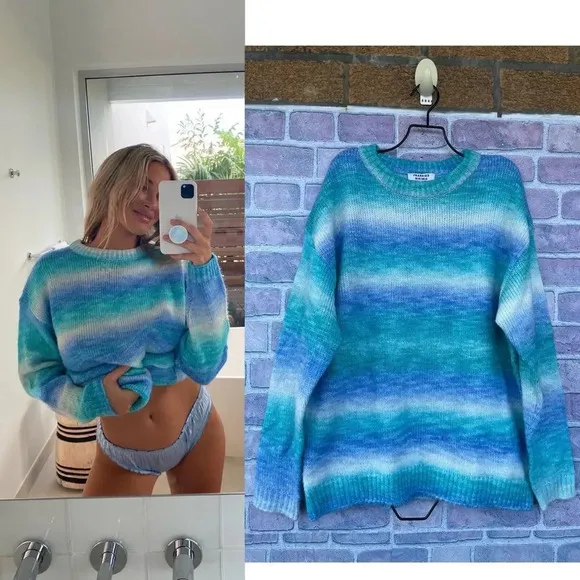 FRANKIES BIKINIS Bennie Oversized Knit Sweater S/XS - Image 2