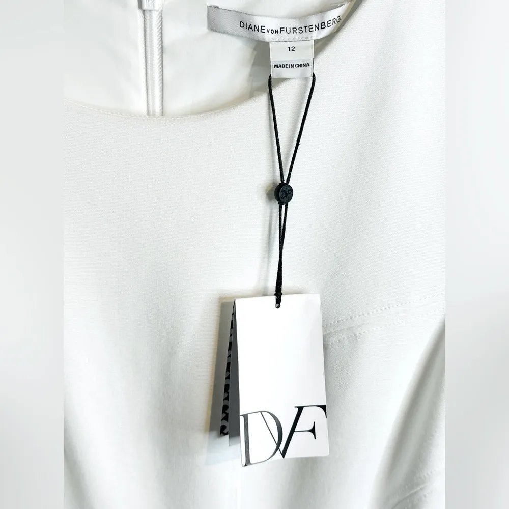 Diane Von Furstenberg White Sleeveless Dress - Image 9