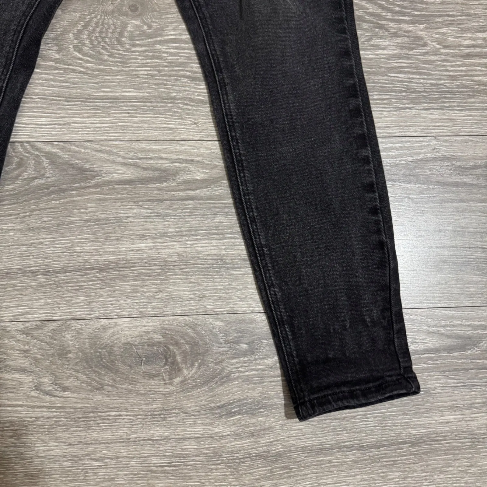 Royalty for Me Women High Rise Distressed Skinny Jeans Black Wash Size 12 Cotton - Image 4