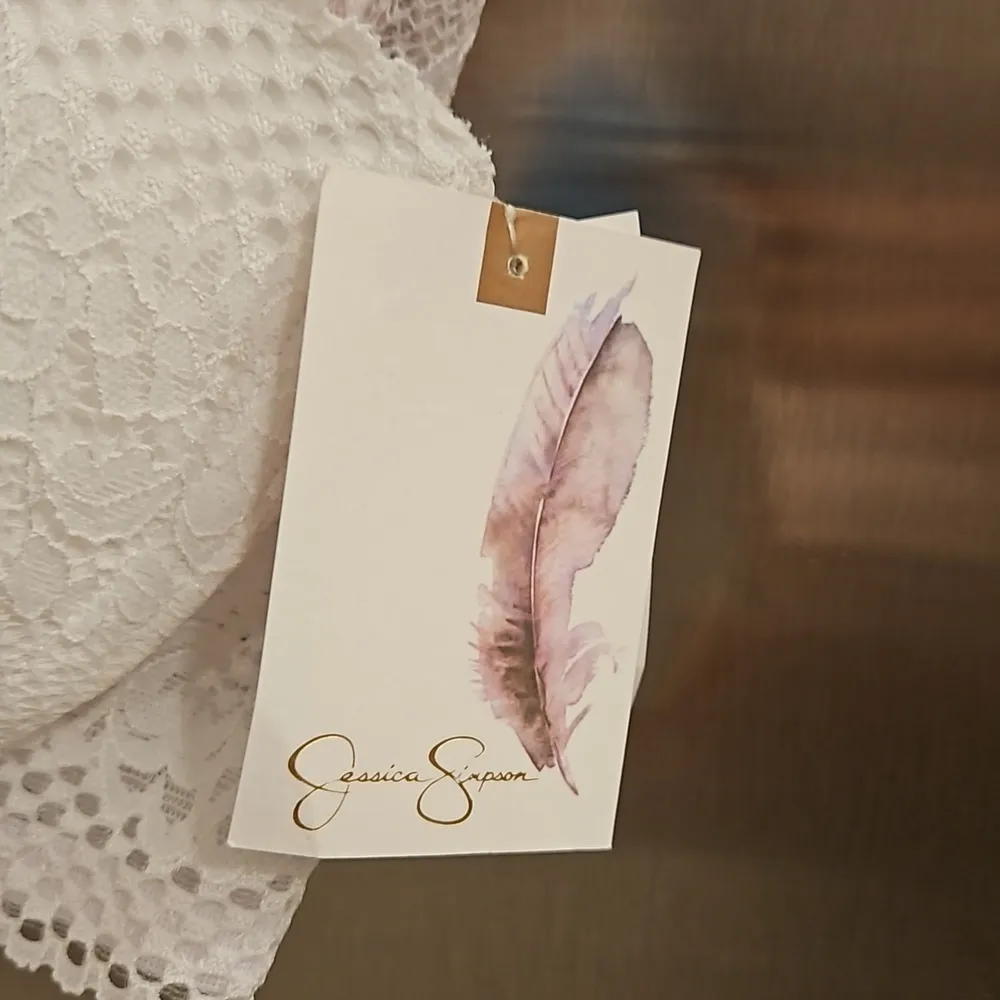 💕JESSICA SIMPSON💕 Padded Push Up Balconette Bras 3 Pk Pink White Nude 36C NWT - Image 14