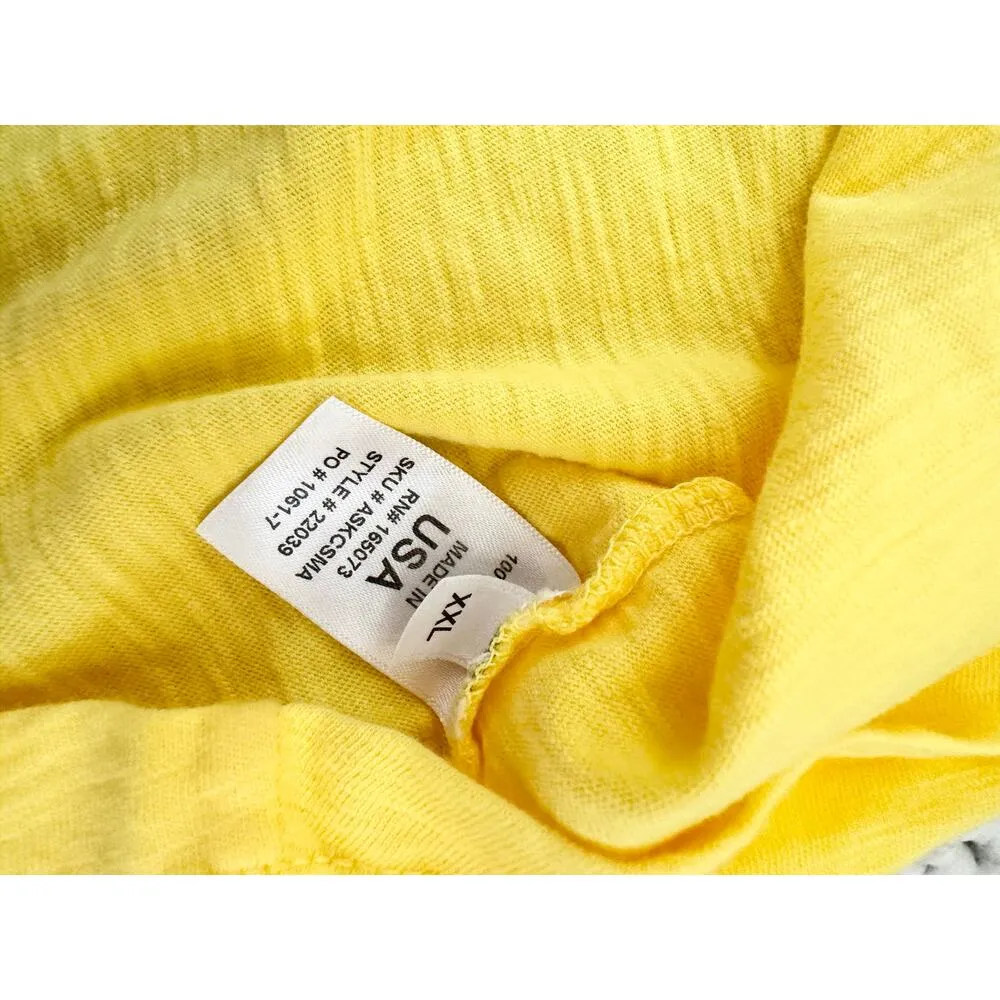 Fresh Produce Marina Skirt Set Daffodil Yellow Cosmos Pink NWT Slub Skirts XXL - Image 9