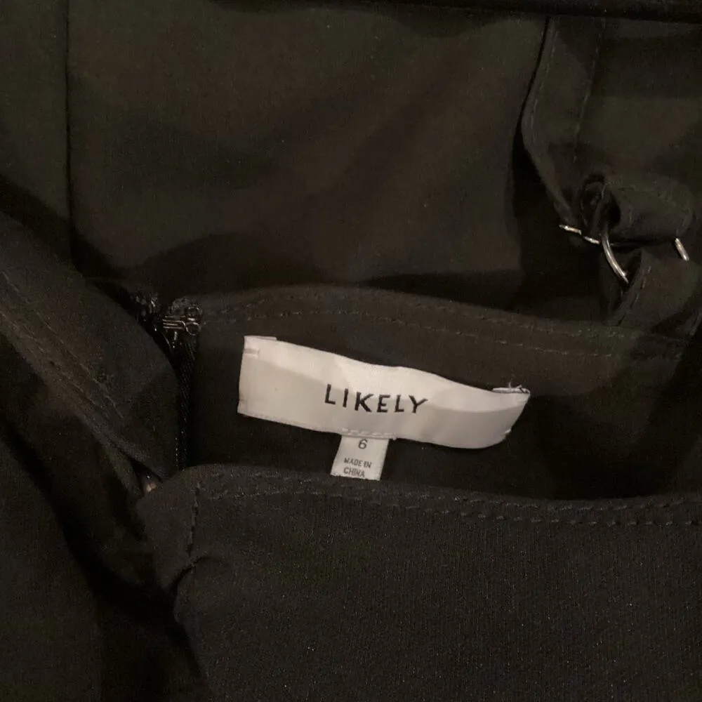 Revolve Likely Tia cutout peplum mermaid black midi bodycon cocktail dress 6 - Image 8