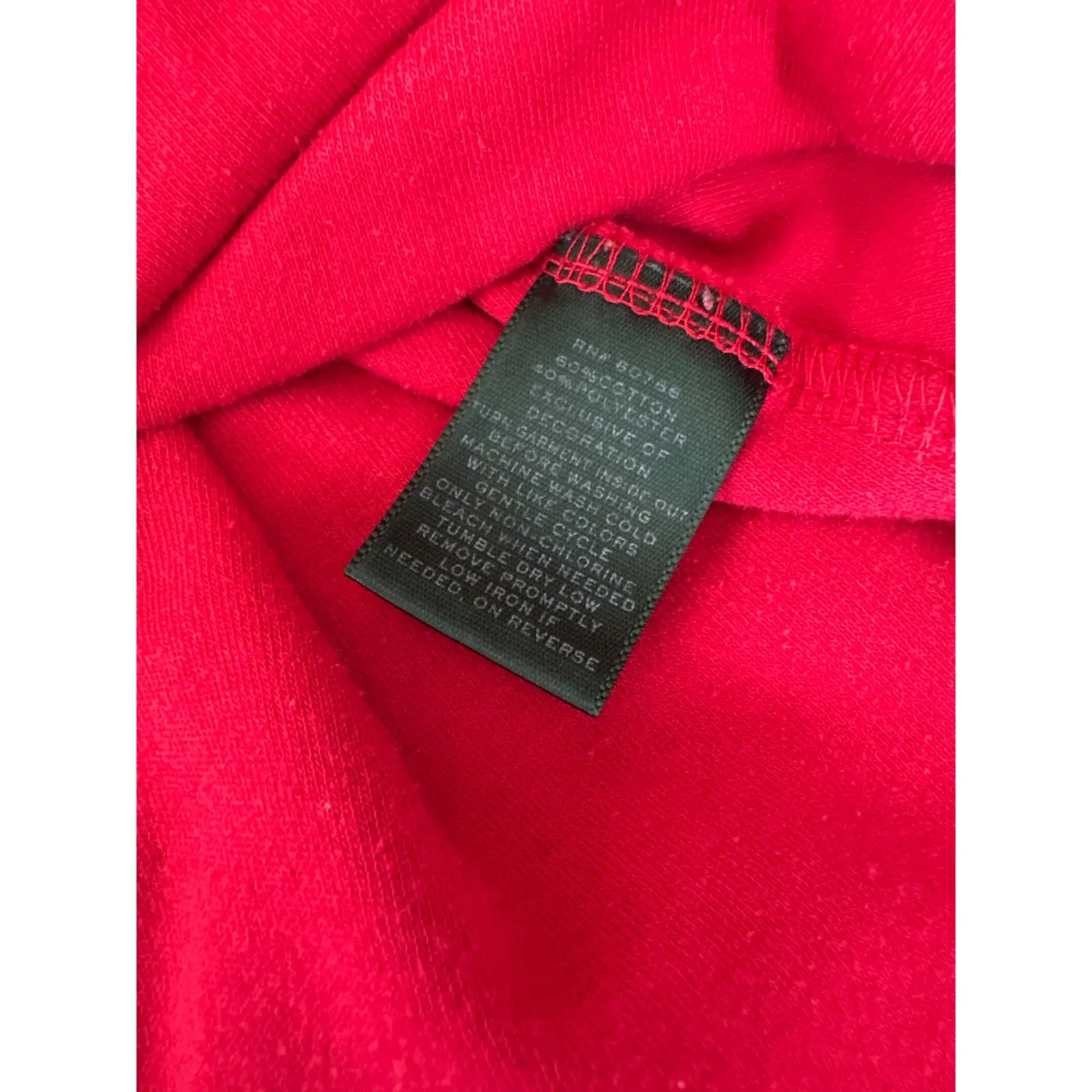 Lauren Ralph Lauren Red Knit Dress Long Sleeve Collared Casual‎ Tunic - Image 4