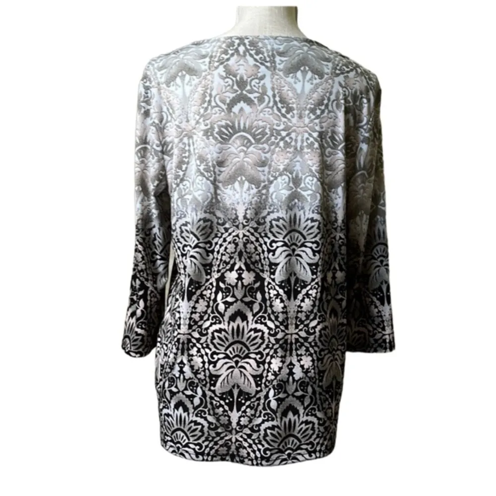 CHICOS Dress Blouse Size 1 - Image 2