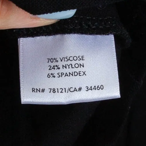 Eileen Fisher Black Zip Mock Neck Long Sleeve Lightweight Knit Top Jacket Size S - Image 5