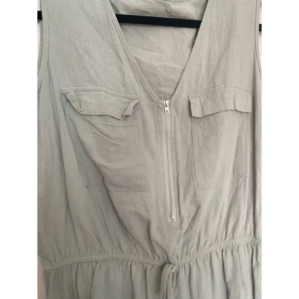 Sage Shorts Romper Boho Utility Zip Chic Travel Summer Capsule Spring Resort - Image 10