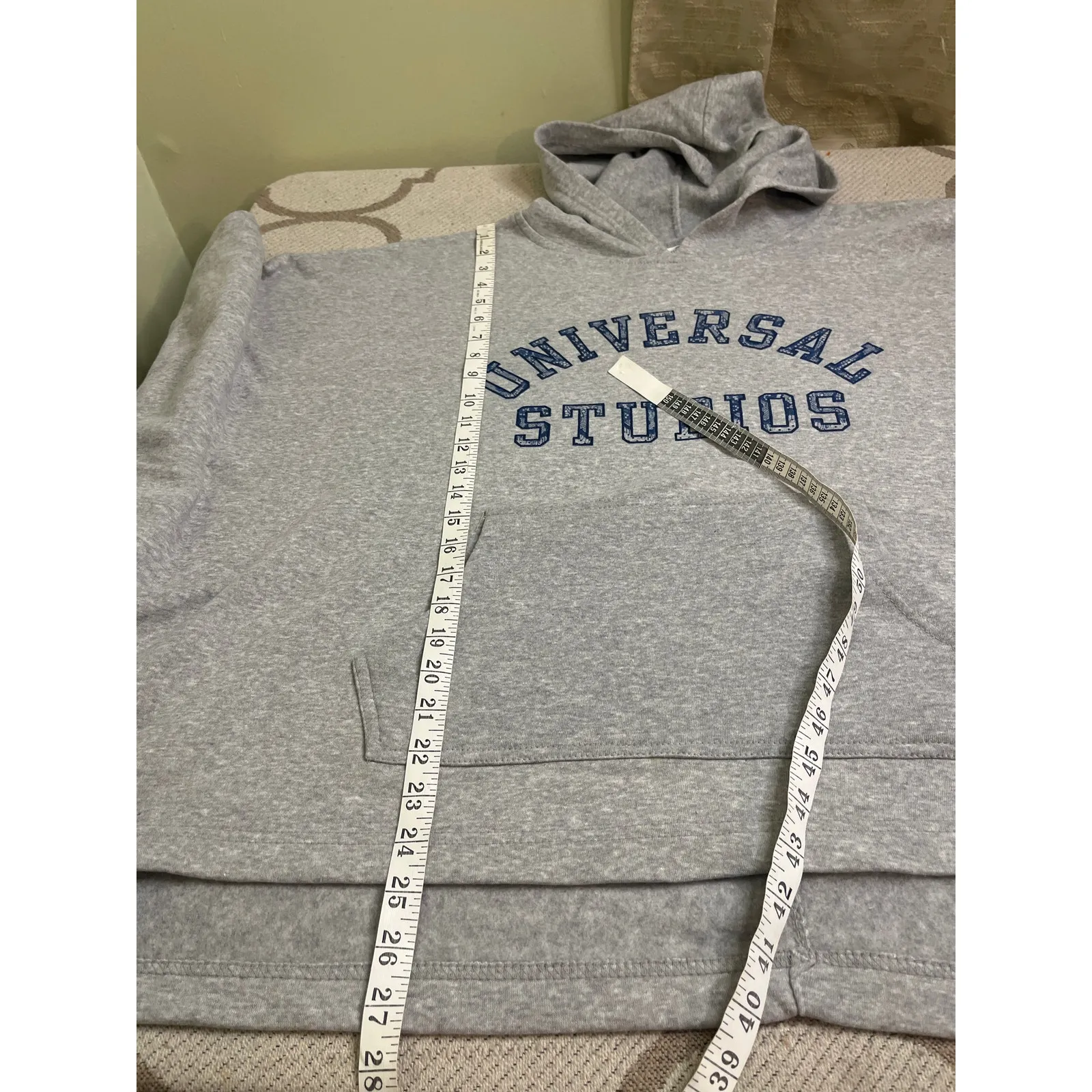 UNIVERSAL STUDIOS Gray Poncho Sweatshirt Hoodie Pockets One Size Size undefined - Image 8