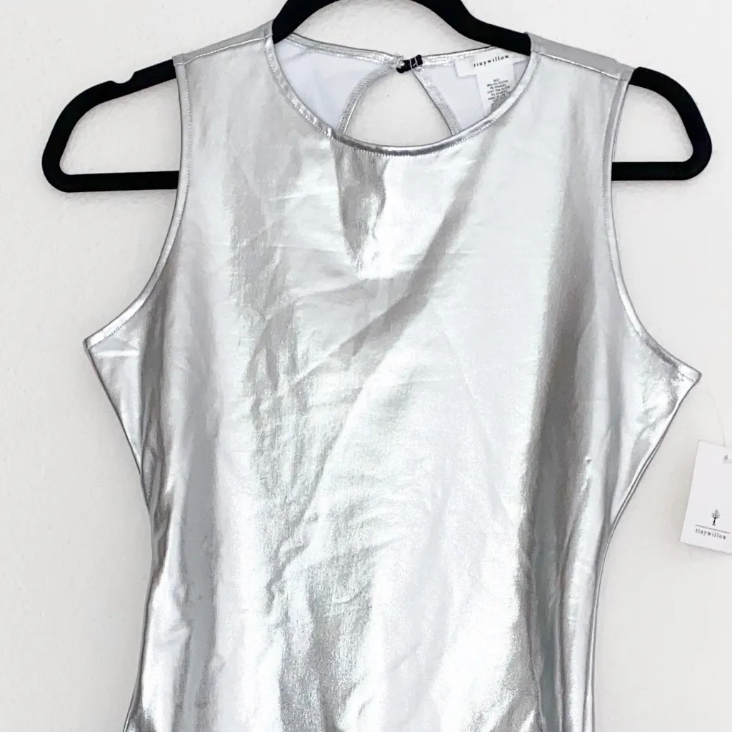 NWT Tiny Willow Silver Holiday Party Bodysuit Size M - Image 6