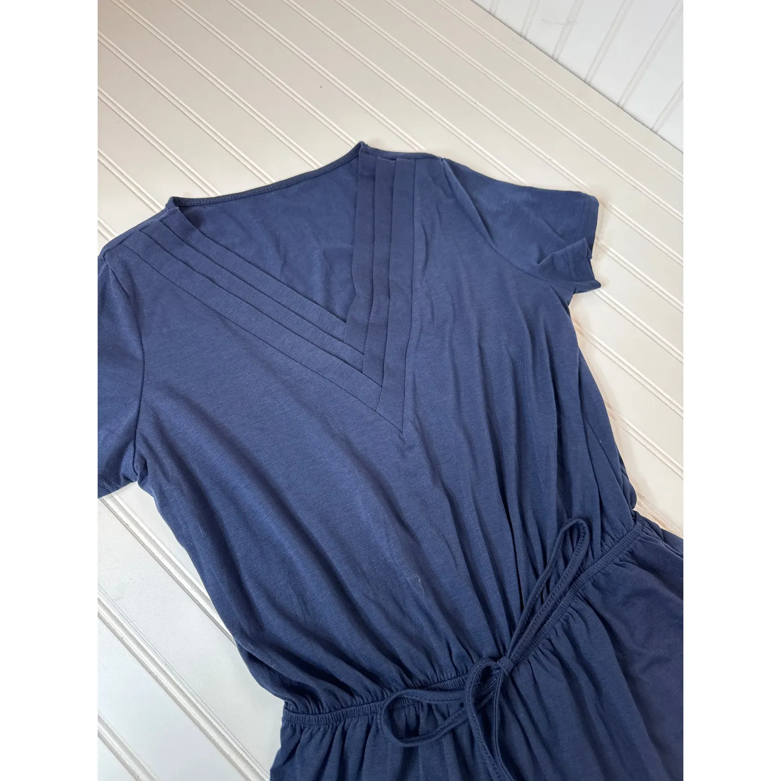 NWT Cupshe LOT of 2 Rompers - Navy Blue  Casual Short Sleeve Beach Bundle Sz M - Image 7