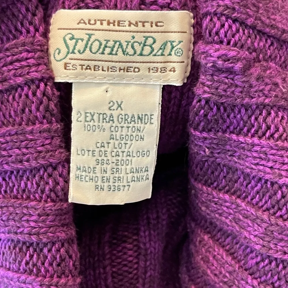 St.‎ Johns Bay Thick Sweater Purple - Image 5
