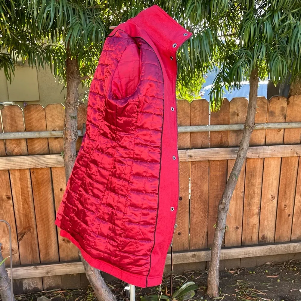 Kristen Blake Red Waterproof Hooded Parka size M Size M - Image 7