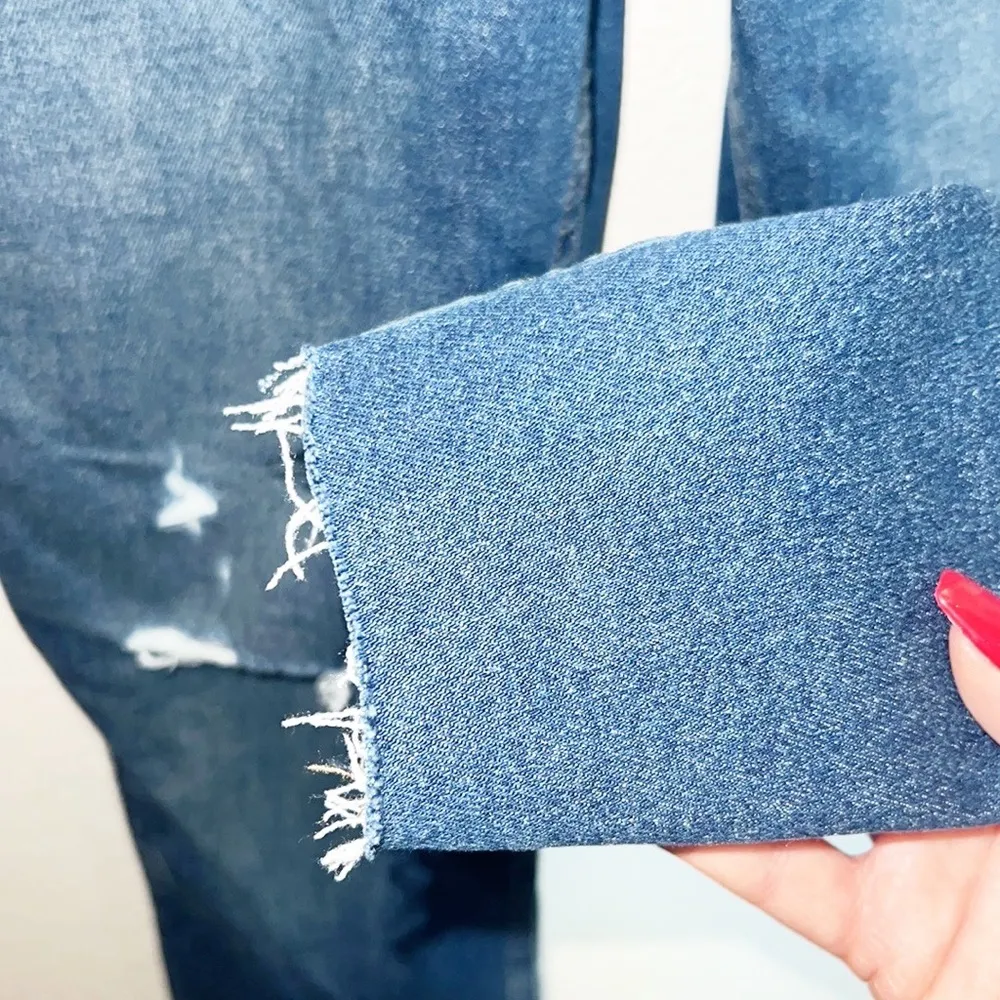 Old Navy Extra High Rise Patchwork Rockstar Sandrine Super Skinny Jeans - Image 5