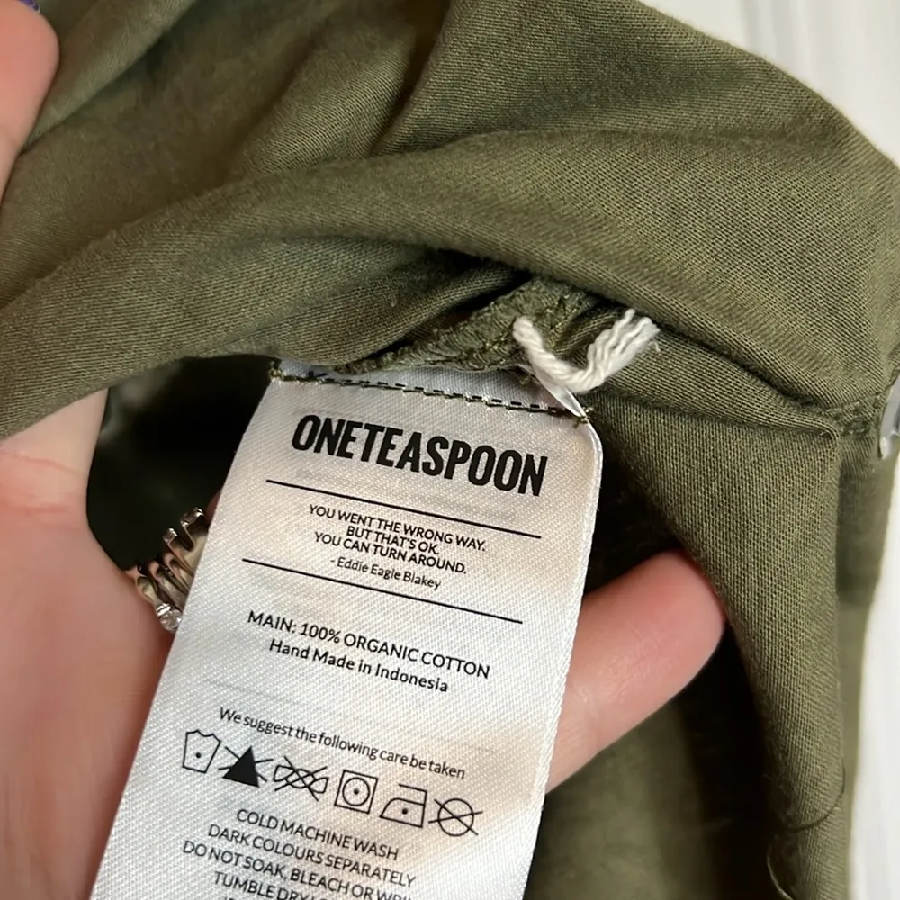 NWT  Organic Peace Tee - Khaki - Image 9