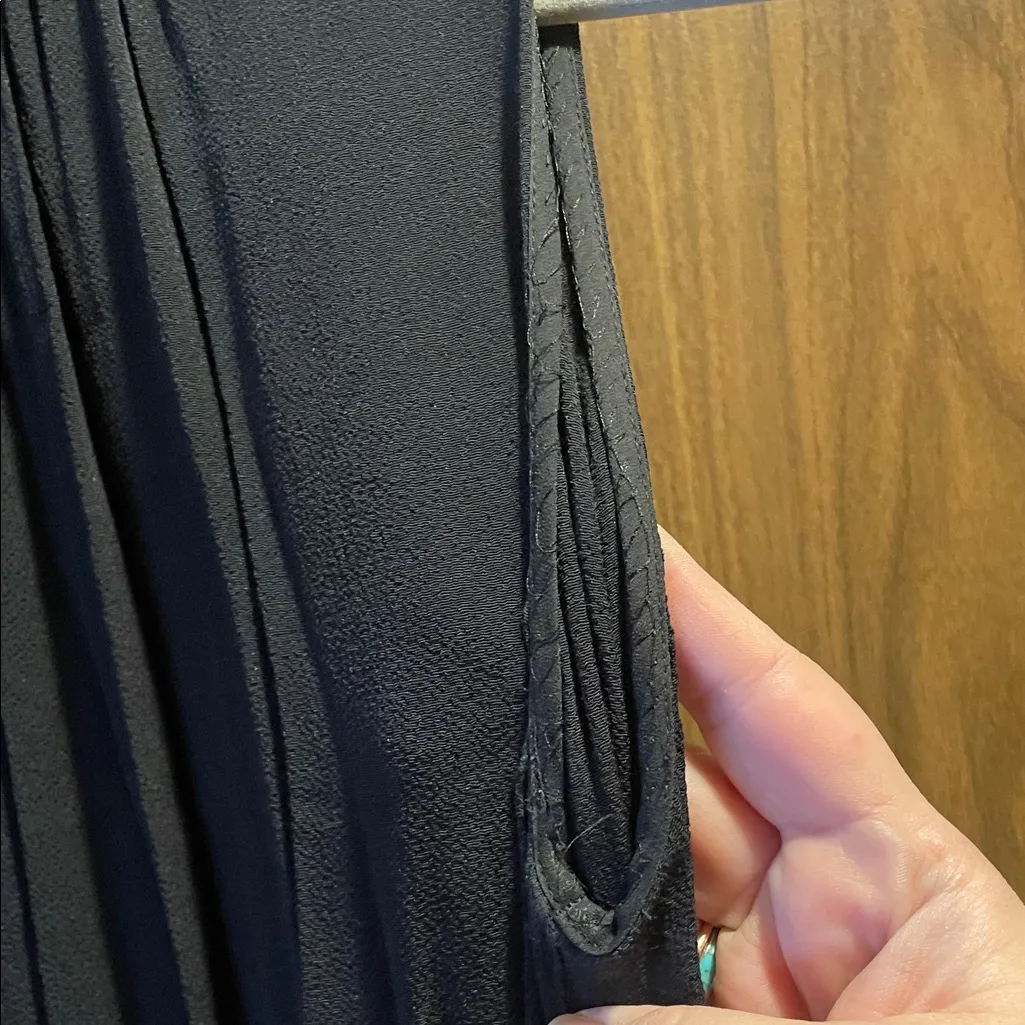 Kate Spade  Black Pleated Midi Dress - Image 6