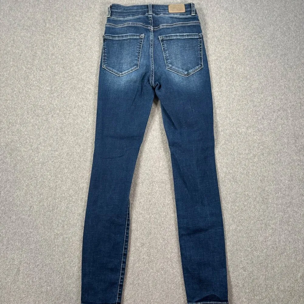 BKE Buckle Billie Slim Fit High Rise Skinny Jeans Women's 25 Distressed Blue - Image 11