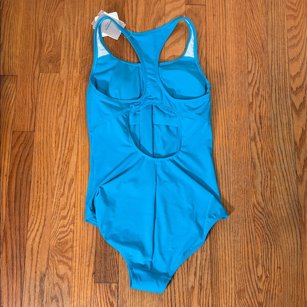 Amoena Key‎ West One Piece Swimsuit Mastectomy Aqua Blue size 8 Cup B NWT - Image 3