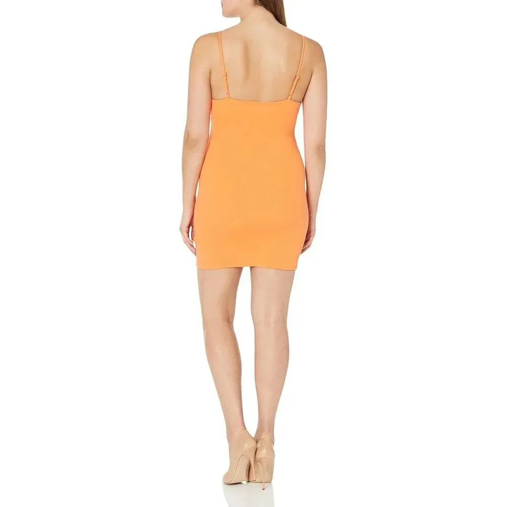 Steve Madden Out Late Dress Iin Tangerine Small Womens Cut out Bodycon - Image 11