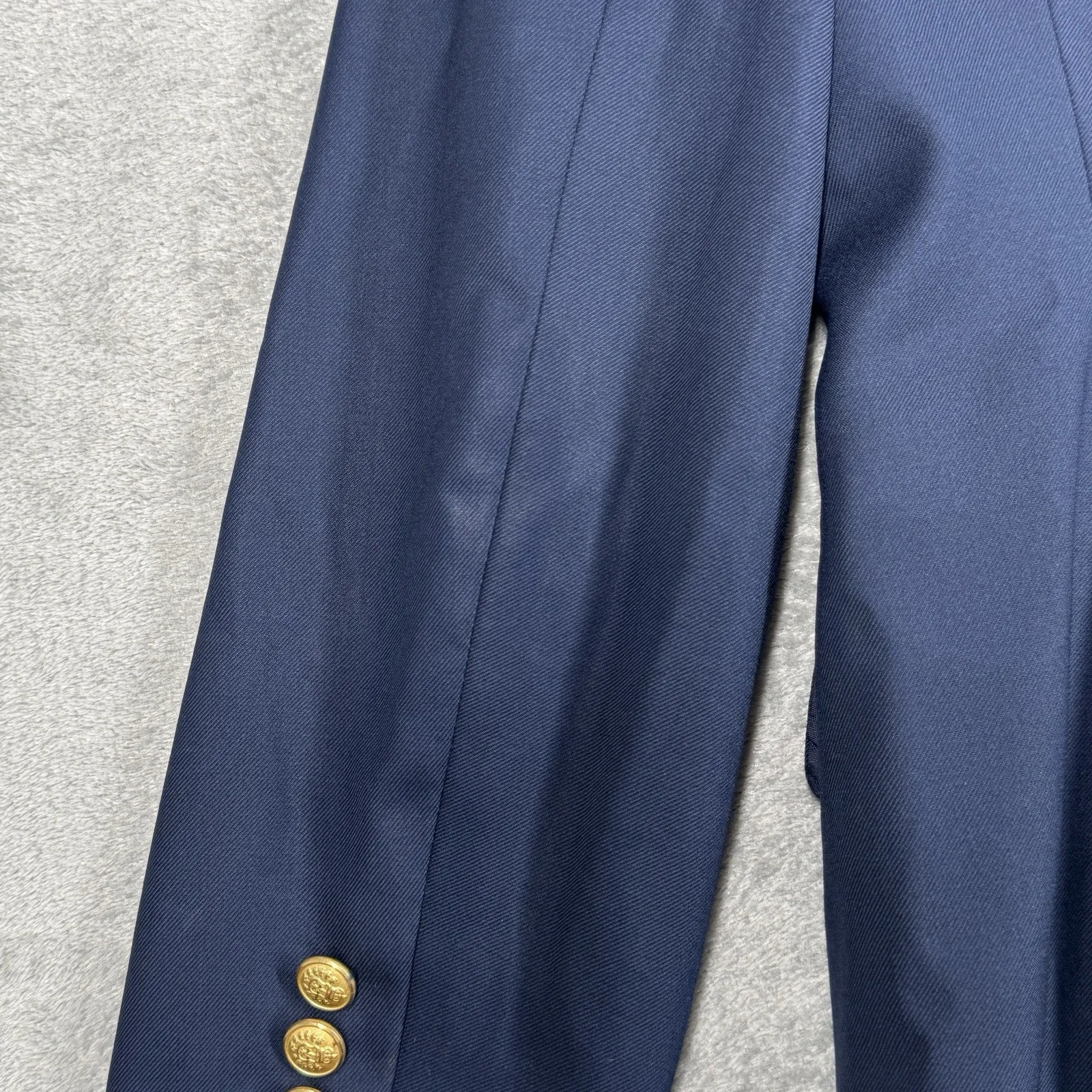 Embassy Row Blazer Womens 6 Blue Crest Business Professional Preppy Academia‎ - Image 6